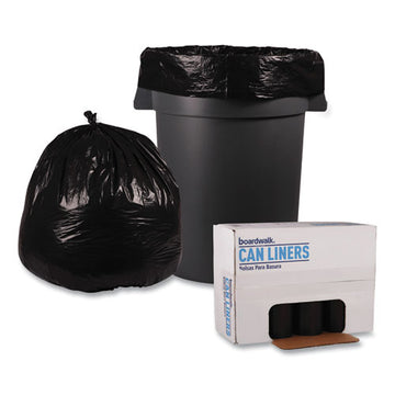 Boardwalk® Low Density Repro Can Liners, 45 Gal, 1.6 Mil, 40" X 46", Black, 10 Bags-roll, 10 Rolls-carton freeshipping - TVN Wholesale
